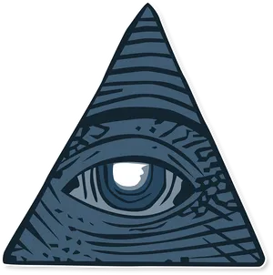 Illuminati Eyein Triangle PNG image