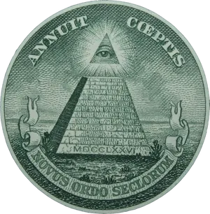 Illuminati Pyramid Eye Seal PNG