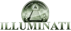 Illuminati Symboland Text PNG image