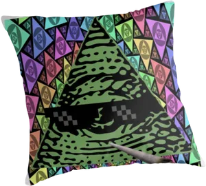Illuminati Themed Pillow Design