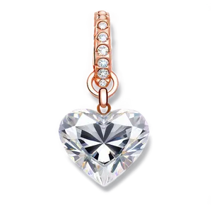 Illuminating Diamond Heart Jewel PNG Fet PNG