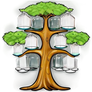 Illustrated Family Reunion Tree Png 06212024 PNG image