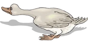 Illustrated Flying Goose Graphic