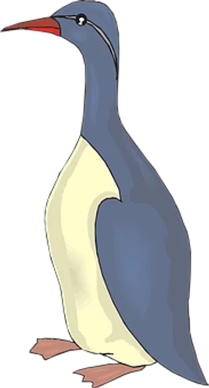 Illustrated Inquisitive Seabird PNG