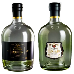 Illustrated Liquor Bottle PNG 66