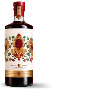 Illustrated Liquor Bottle PNG Xkj55 PNG