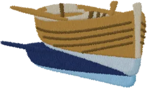 Illustrated Vintage Sailboat PNG image