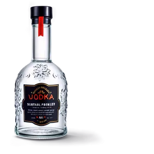 Illustrated Vodka Bottle PNG Fqa88 PNG