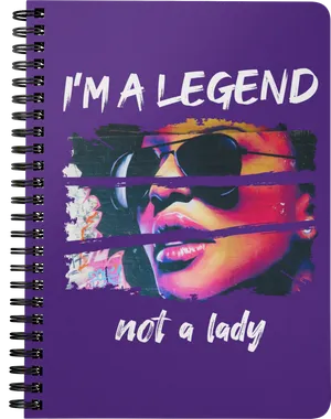 Im A Legend Notebook Cover PNG image