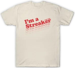 Ima Streaker Running T Shirt Design PNG image