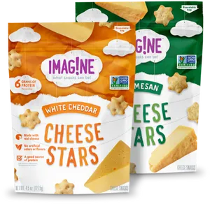 Imagine Cheese Stars Snack Packages PNG image