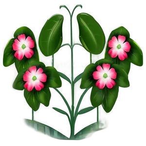 Impatiens Flower Sketch PNG Rgg PNG
