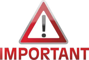 Important Alert Sign PNG image