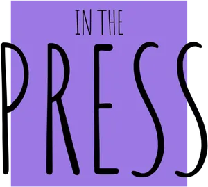 In The Press Text Overlay PNG image