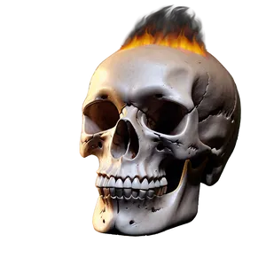 Incendiary Skull Design PNG Gyd26 PNG