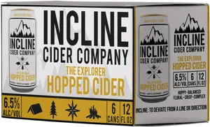 Incline Cider Company Hopped Cider Can Design PNG image