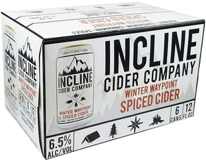 Incline Cider Company Winter Waypoint Spiced Cider Pack PNG image