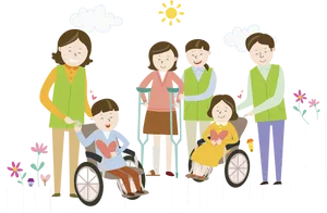 Inclusive Family Illustration