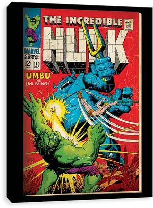 Incredible Hulk Comic Cover Art PNG
