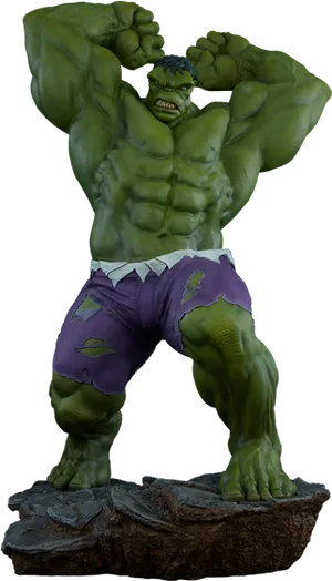 Incredible Hulk Figure Pose PNG image