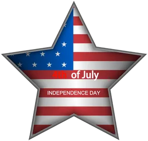 Independence Day Star Graphic PNG image