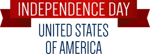 Independence Day U S A Banner PNG
