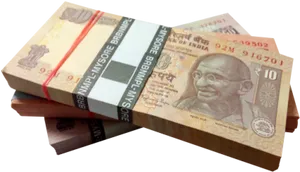 Indian Currency Notes Bundle PNG image