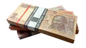 Indian Currency Notes Stacked PNG image