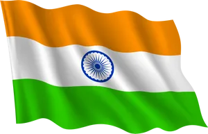 Indian Flag Waving Independence Day PNG image