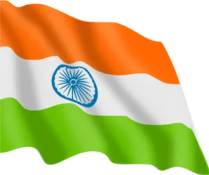 Indian Flag Waving Independence Day PNG image