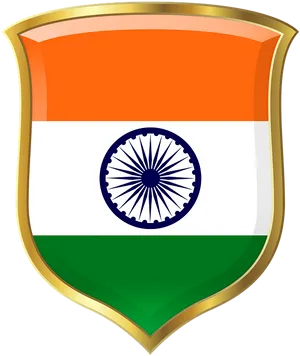 Indian Flagon Shield Graphic PNG image