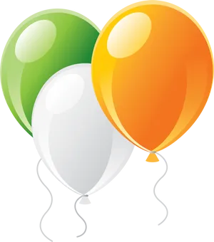 Indian Independence Day Celebration Balloons PNG image