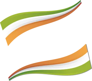 Indian Independence Day Flag Ribbon PNG image