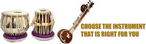 Indian_ Musical_ Instruments_ Selection PNG image