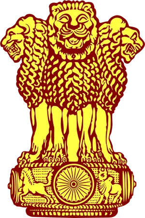 Indian National Emblem Illustration