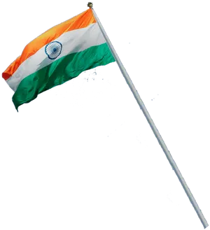 Indian National Flag Waving PNG image