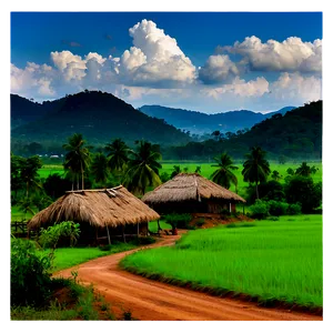 Indian Rural Landscape Png 06132024 PNG image