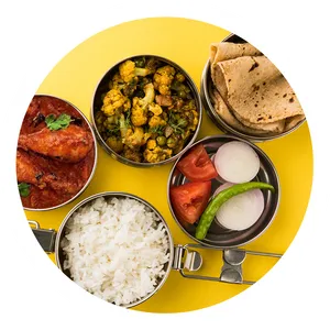 Indian Tiffin Meal Variety PNG image
