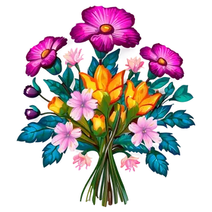 Indie Flower Bouquet Clipart Png Wmp22 PNG image