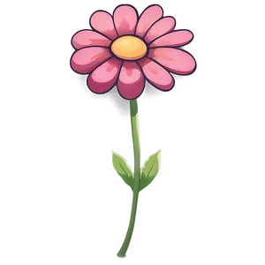 Indie Flower Cartoon PNG Bim65