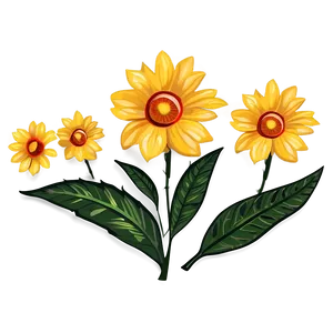 Indie Flower Cartoon PNG Tmb