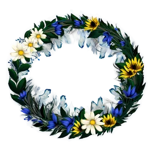 Indie Flower Frame PNG 55