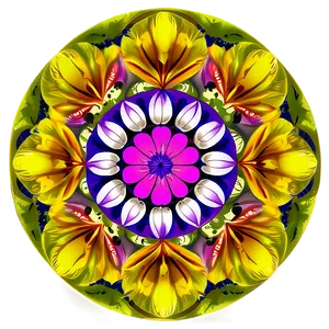 Indie Flower Mandala Design PNG 74 PNG