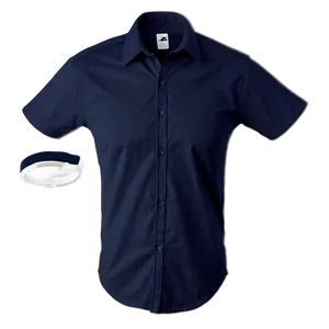 Indigo Blank Shirt PNG Mty