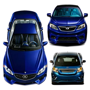 Indigo Blue Car Display Png 06252024 PNG image