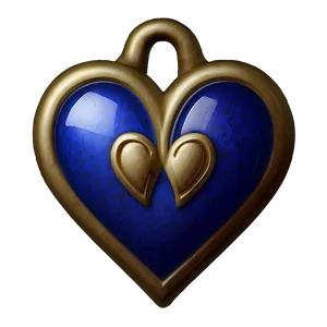 Indigo Blue Heart Emoji Png 06272024 PNG image