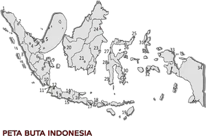 Indonesia Blank Map Outline PNG image