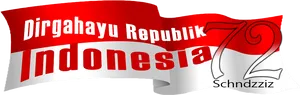 Indonesia Independence Celebration Banner PNG image
