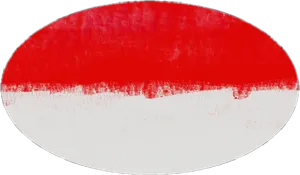 Indonesian Flag Oval Shape PNG image