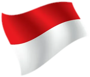 Indonesian Flag Waving PNG image